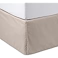 Amazon Basics Pleated Bed Skirt - Queen, Taupe