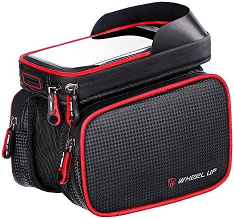 Modesty Summer Sale Bike Frame Bag, Head Tube Bag, Bicycle Cycling Front Top Tube Frame Pannier Double Bag Pouch Holder Crossbar Bag for iPhone X 7 Plus/6/6S Plus Smartphones up to 6.2'' - CT001