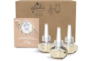 ‎GLADE Glade (Brise) Electric Scented Oil Nachfüller, elektrischer Raumduft mit Duftöl, Romantic Vanilla Blossom, 3er Pack (3x20ml)