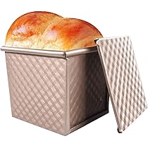 Pane In Cassetta Stampo Per Pane Tostato In Alluminio - Capacità 1000g, Antiaderente, Con Coperchio, Per 4-6 Persone Teglia Pane Antiaderente