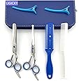 LIGICKY Baby Hair Cutting Scissors Set Professional Safety Round Tip Stainless Steel Hair thinning Shears Bang Hair Scissor for Kids/Salon/Home
