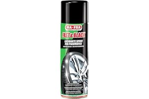 Ma-Fra Fast & Black, Lucidante Spray Antistatico per Pneumatici, Pratico, Veloce, Ravviva Il Colore Originale delle Gomme, Previene Screpolature, Formato 500ml