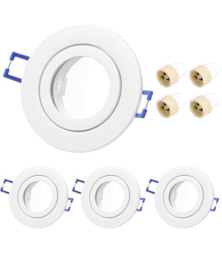 Porta Faretti LEDLUX IP54 - 2 Pezzi, Quadrati Bianchi, Per GU10/MR16 - Foto 9