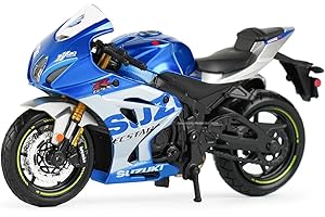 Bburago SUZUKI GSX-R 1000 Motorbike - Incredibly Detailed Die-Cast Replica Collectible - 1:18 Scale, Red