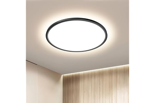 OTREN Plafonnier LED Rond 36W, 4000K Éclairage de Plafond, 3240LM Lumiere Moderne, Luminaires Intérieur pour Salon, Chambre, Cuisine, Salle de Bain, Φ30CM*H2.4CM