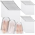 Fanshiontide 20Pcs Travel Shoe Bags, 40 * 30CM/35 * 25CM/30 * 25CM Drawstring Storage Bags, Waterproof Dustproof Shoe Bags, Luggage Organizer Pouch Set for Shoe Clothes Travel Accessories