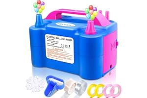 HELESIN 600 W, Elektryczna pompka do balonów, przenośna pompka do balonów z 2 trybami nadmuchiwania, dekoracja urodzinowa