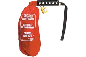 Master Lock Lockout Device 453L Oversized Plug & Hoist Control Cover, Red, One-size