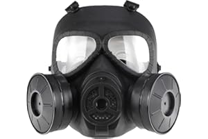 JOYASUS Masque de Paintball, Masque Tactique de Style gaz factice avec Double Ventilateur Turbo pour Cosplay, Halloween, wargame, Mascarade
