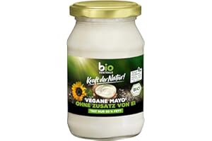 ‎BIOZENTRALE biozentrale Mayo Vegan | Mayo & vegane Mayo | Ideal zu Pommes oder als veganer Brotaufstrich | Mayo ohne Ei, 3 x 250 ml
