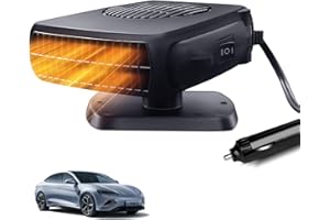 Chapzanink Car Heater,12V 200W Portable Car Heater,Car Heater Defroster,Fast Heating And Cooling Car Heater for Car windshield,Universal Car Windshield Defroster Demister for Winter(Black)