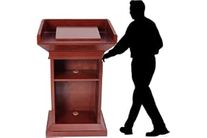 HUFIREHU Kyrkan Podium Och Predikstolar Trä Talarstol Podium Kyrkans Talarstol Podier StåBord Rednerpult BäRbar Kyrkopulpit Lectern Kraftiga Stabila LäRare Podium Lectern Podiumstativ FöR Klassrum