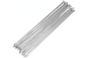 QQY Lot de 36 rayons de vélo 13G en acier à haute teneur en carbone pour vélo électrique 30-305 mm avec embouts de 12 mm