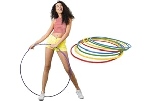FB FunkyBuys Hula Hoops for Adults & Kids – Adjustable Fitness Hula Hoop, Durable Plastic Exercise Hoop, Small and Large Sizes, Bright Colors for Weight Loss and Coordination