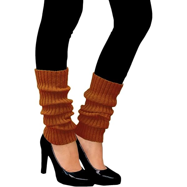 2 Paar Plüschsocken Beinwärmer - Gestrickte Stiefelmanschetten Winter Damen