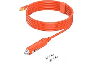 Zigarettenanzünder auf XT60 DC 12V/24V XT60 Auto Ladegerät KFZ Ladekabel Car Charger für ECOFLOW Tragbare Powerstation Delta 2 Solar Panel RV Solar Generator XT60 auf Zigarettenanzünder, 14AWG, 2m