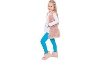 FUTURO FASHION Baumwolle Kinder Leggings für Mädchen Jungen Sportleggins Blickdicht Elastisch Leggings Kinder Turnhose Leggings Mädchen Lang Blickdicht, Größe 92-158