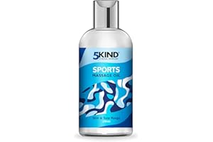 5KIND CLINICAL SKINCARE Huile de massage musculaire professionnelle 250 ml - Huiles de massage par 5kind - Huile de massage relaxante de qualité supérieure pour un massage huile actif des tissus profonds