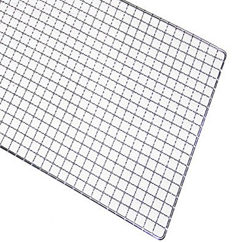 2x Demarkt Grillroste Fischbräter Fischgrillzange Eisendraht Silber 44*26cm - 4