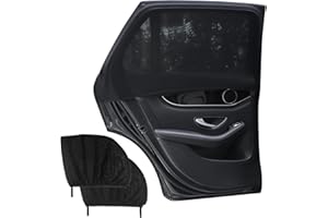 ‎LECHIN Lechin Sun Protection Car Baby Universal Net for UV Protection Heat Protection Children Side Window Pack of 2 (L) Passenger Cars