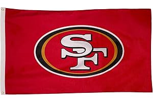 TEAM SPORTS AMERICA NFL San Francisco 49ers 3 x 5 Outdoor Durable Flag with Grommets | Heavy Duty Flag & Banner for Outdoor Garden Patio | Indoor Wall Decor Flag for Room | Works with Flag Poles for Outside House