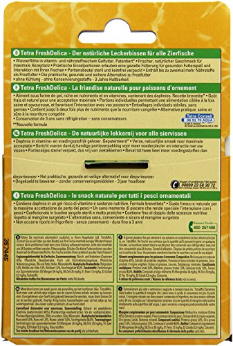 Tetra FreshDelica Daphnien Fischfutter (Naturfutter mit Wasserflöhen), 16 Einzelbeutel (48 g) - 3