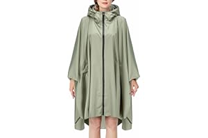 Ynport Crefreak impermeable ligero al aire libre mujer impermeable chaqueta de lluvia hombres cremallera con capucha impermeable Poncho de moda ligero