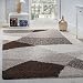 Produktbild PHC Shaggy Teppich Hochflor Langflor Weich Geometrisch Gemustert Braun Beige Creme, Grösse:120x170 cm