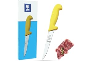 SMI Solingen Cuchillo Deshuesar Recto 5 pulgadas Cuchillo Deshuesador Cuchillo de Carnicero Para Carne acero inoxidable - Made in Germany