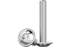 Drenky 10 Pièces M8x40mm Vis à Tête Plate Avec Collerette ISO 7380-2 Torx Tête Bombée Pour Machines Acier Inoxydable A2 V2A Filetage Complet