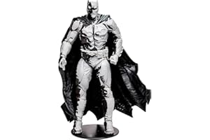 McFarlane Zabawki, 18 cm DC Direct Black Adam Gold Label Batman Action (wariant liniowy) figurka z 22 ruchomymi częściami, kolekcjonerska figurka komiksowa DC Black Adam z unikalnym komiksem - wiek