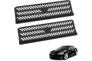 DASIAUTOEM 2 Stück Entlüftungsabdeckung Luftstrom, Schutzabdeckung Lüftungsgitter, Klimaanlagen-Schutzabdeckung, für Model Y 21-23 Model Y Abdeckung Lüftungsschlitze Unter dem Sitz Zubehör
