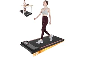 HOMEFITNESSCODE Tapis de Course et Marche 3 en 1 avec Pente 7% – Tapis Roulant Silencieux, 8 km/h, 2,5 CV, Amorti Confortable, Charge 130 kg, Écran LCD – Maison & Bureau