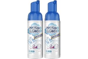 PELINUAR Herios Abfluss-Schaumreiniger, Abflussrohr-Schaumreiniger, Rohr-Deodorant, flüssiger Haarabfluss-Verstopfungsentferner und Reiniger, Verstopfungsentferner, Geruchsbeseitiger (2 Stück)