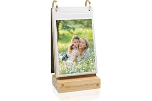 ZEEYUAN Calendrier Album Photo11x15 pour 60 Photos Cadeaux pour Noël Anniversaire, Mariage, Fête des mères et fête des pères