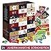 Produktbild USA Süßigkeiten Adventskalender I Weihnachtskalender American Candy mit 24 ausgefallenen amerikanischen Süßigkeiten & Sweets I Süßigkeiten Kalender als Geschenk für Erwachsene und Kinder I Geschenkset in der Weihnachtszeit Adventszeit I Süße Leckereien Geschenkbox zum Verschenken zu Weihachten
