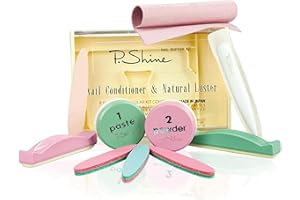 INLAQ P-SHINE Set per manicure giapponese - Arte tradizionale per unghie lucide e sane, con materiali naturali e trattamenti per unghie di prima qualità.