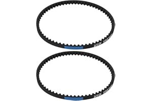 eMagTech 2 Pezzi HTD320-5M-5 Cinghia Dentata in Gomma 64 Denti Circonferenza 320 Mm Passo 5 Mm Larghezza 5 Mm Cinghia Sincrona Chiusa per Applicazioni Industriali Sistemi di Automazione