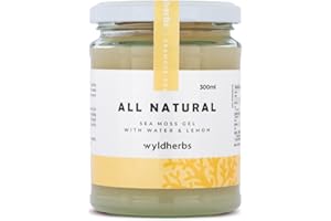 Wyld Herbs All-Natural Sea Moss Gel | 100% Wildcrafted Dr Sebi Sea Moss | Superfood Rich in Minerals, Proteins & Vitamins - Vegan & Gluten Free Sourced from The Caribbean 300ML
