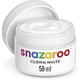 Snazaroo Maquillage Pot de 50 ml de Maquillage Blanc de Clown