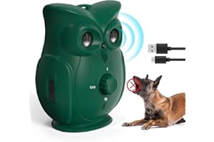 TYVIFKE Ultrasuoni per Cani, Automatico Antiabbaio, Sicuro Dispositivo Deterrente Anti-Abbaio per Cani, Anti Abbaio Dispositivo Impermeabile Ricaricabile per Cani Taglia Piccola Medio, Interni Esterni