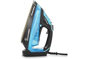 Morphy Richards Turbosteam Pro Steam Iron, Non Stick Ceramic Soleplate, Intellitemp Technology, 200g Boost, 40g Output, 380ml Water Tank, Digital Controls, Auto Shut off, 3m Cord, 3100W, Blue, 303210