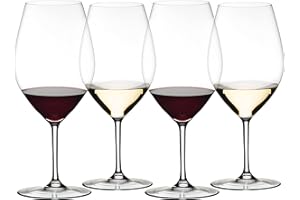 Riedel Wine Friendly 001 Magnum Juego de 4 Copas de Vino Tinto Copa de Vino Blanco 995ml