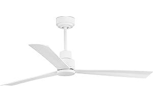 Faro Barcelona 33487 - NASSAU Ventilador para techo, blanco con motor DC, 3 palas