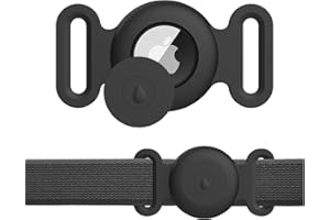 Meliya Airtag Case for Dog Cat Collar, Waterproof Apple Air Tag Protective Holder GPS Tracking Finder for Pet, Silicone Case for Dog Collar Cat Loop Holder Pet Accessories