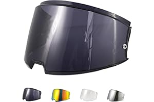 JQF GEAR Visière de Casque Moto pour LS2 FF906 Advant Flip Up Helmet,Visière de Casque de Protection Contre Le Vent Moto,Remplacement de Visière Accessoires pour Le Casque (Noir)