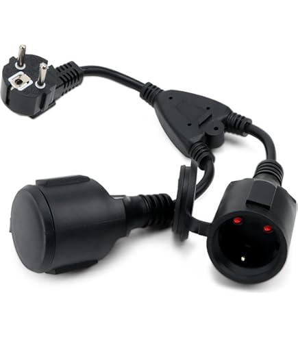 Adattatore Da Viaggio Europa UK Bianco Nero 250 V - Foto 5