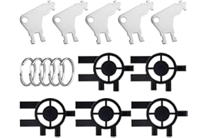 TINOALY 10uds Llave Portarrollos Papel Higiénico, 5 3 en 1 Paper Towel Dispenser Key para Cintas y Sanis + 5 Llaves Abrir Cajas de Pañuelos Accesorios Repuesto para Georgia Pacific Uso Casa Oficina