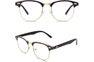 CGID Fausses Lunettes de Vue Femme Homme Lunettes Sans Correction Lunettes à Verres Transparente CN56