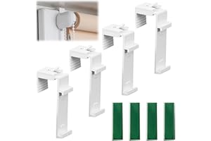 RUMGUG 4 szt. Długi uchwyt zaciskowy do żaluzji podwójnych rolety, uniwersalny uchwyt zaciskowy z szyną, oddzielny uchwyt z tkaniny, mocowanie rolety bez wiercenia do żaluzji Duo, żaluzje weneckie (B)